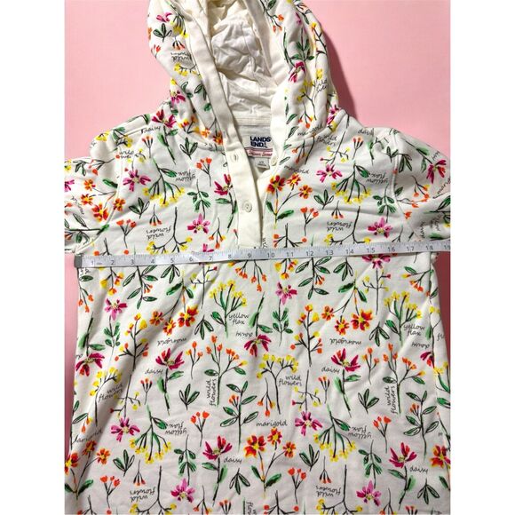 Lands' End‎ Pullover Hoodie Floral Fairykei Cottage Core Romantic Small - Picture 4 of 5